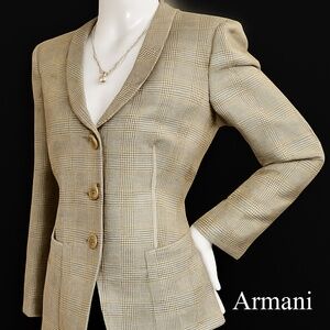 Armani Collezioni Silk Blend Check Blazer – Made in Italy 🇮🇹